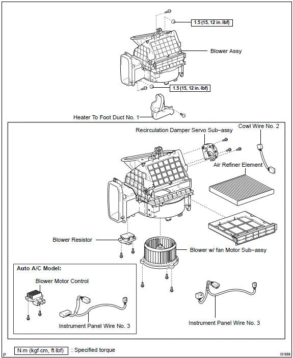 Toyota Camry Blower assy Heater & air conditioner